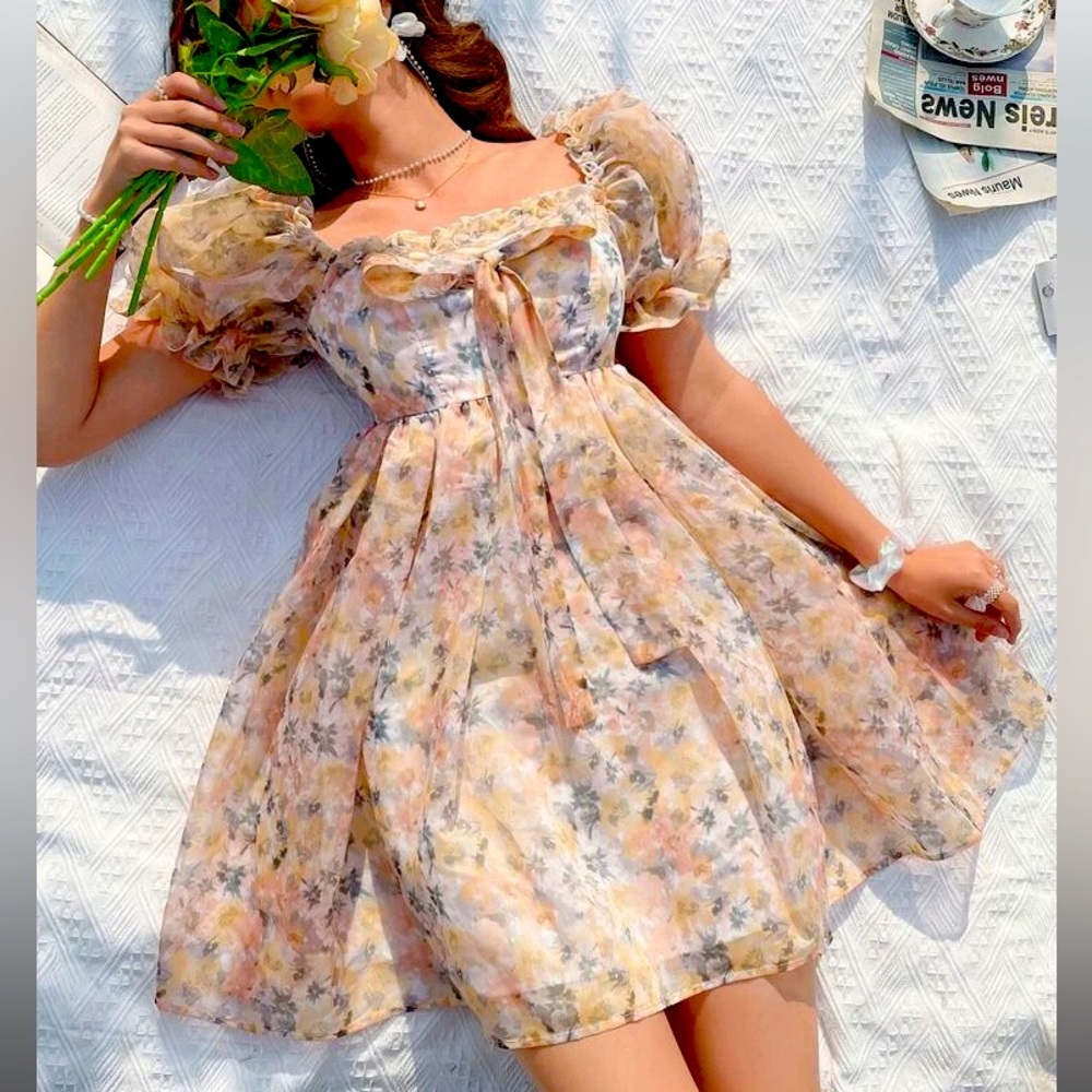 Floral Baby Doll Dress 🌸